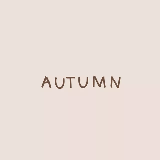 Kissen Autumn Lettering