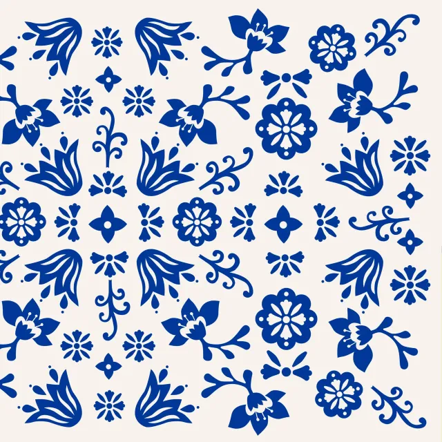 Kissen Muster Folkart I