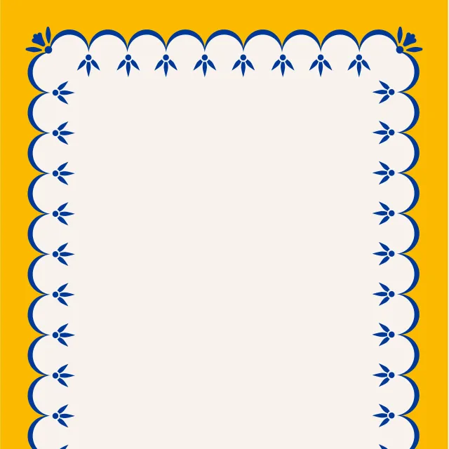Tischläufer Bordüre Folkart