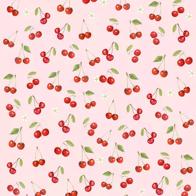 Bankauflage Vintage preppy Cherries |