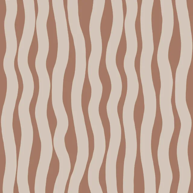 Bettwäsche Wellen Streifen beige mocha