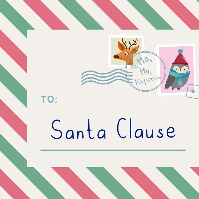 Geschirrtücher Weihnachtspost an Santa Clause