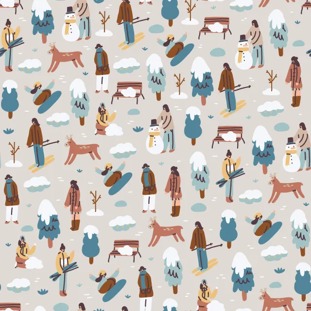 Bankauflage Winter Mountains