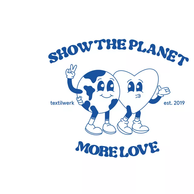 Kissen Show The Planet Meeresblau