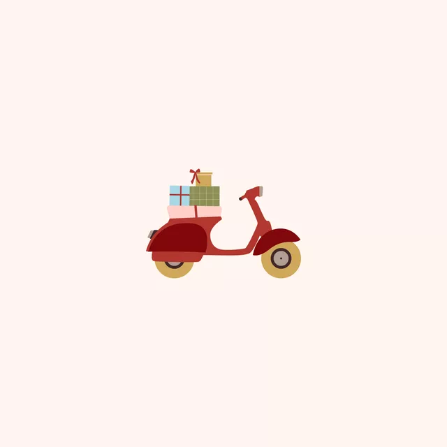 Kissen Scooter with Gifts