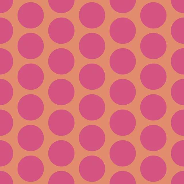 Bettwäsche Polkadots pink orange