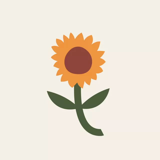 Kissen Sunflower Orange