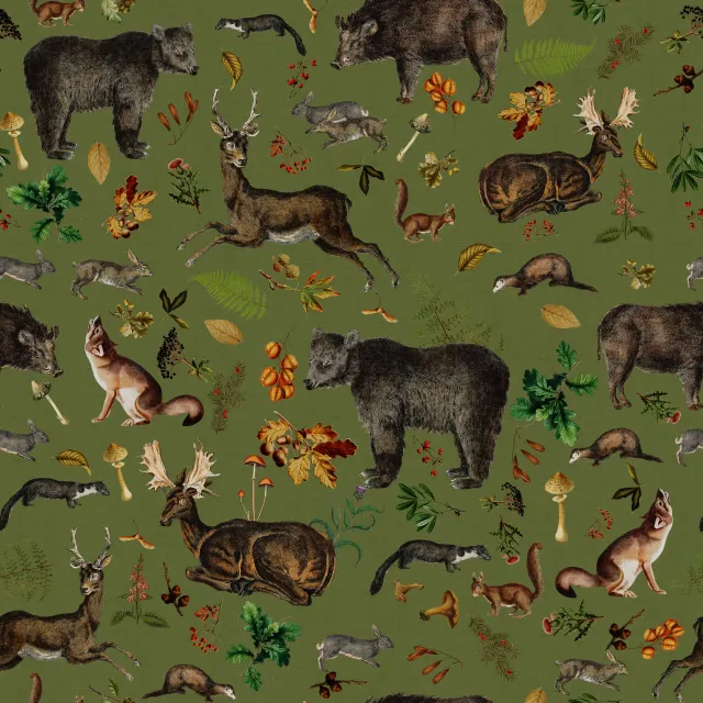 Kissen Vintage Herbst Wald