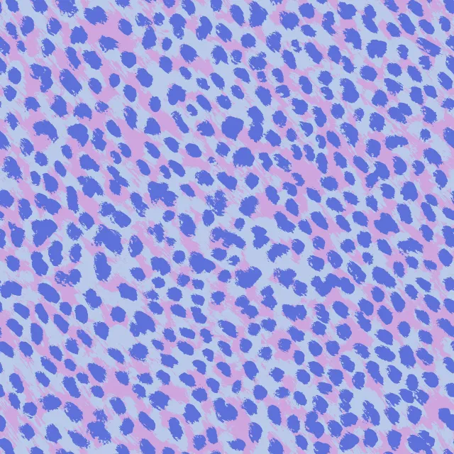 Kissen Wild Cat Animal Print blue