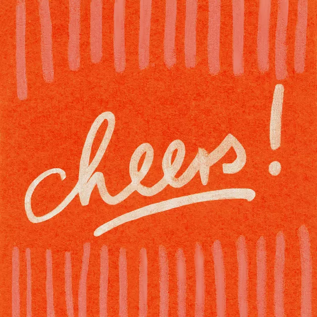 Kissen Cheers orange