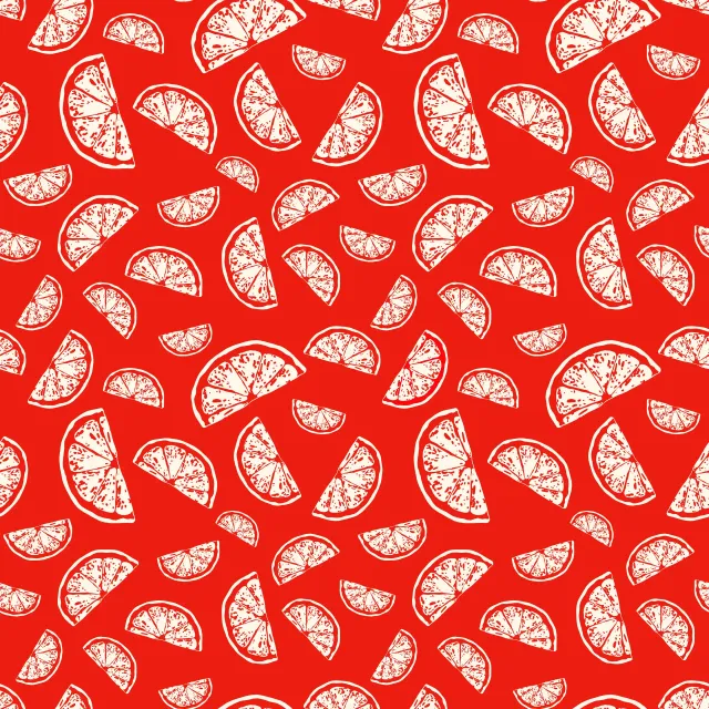 Raffrollo Santorini Lemonslice Pattern