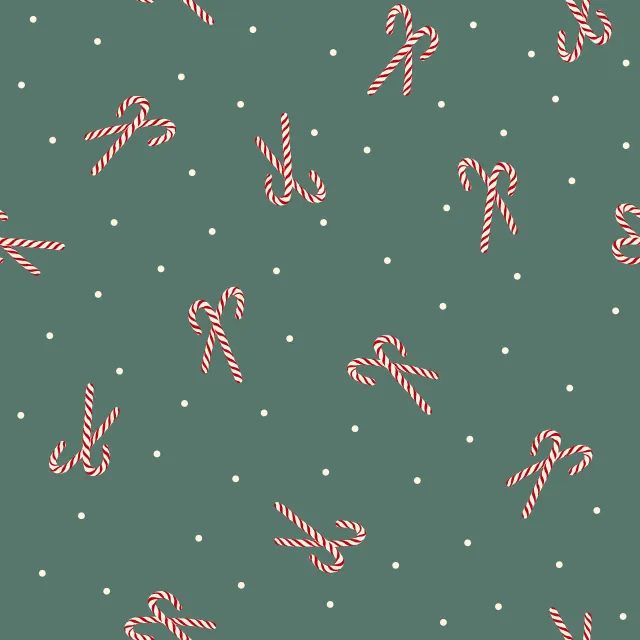 Bankauflage Xmas - Zuckerstange grün