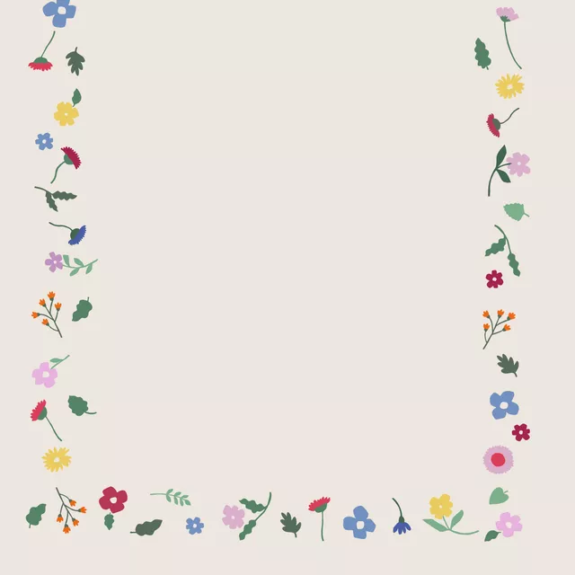 Tischdecke Frohe Ostern Blumen