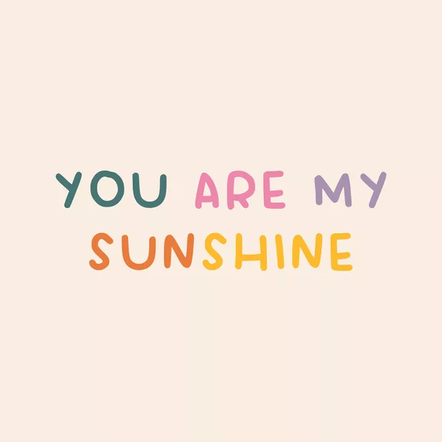 Kissen YOU ARE MY SUNSHINE - beige