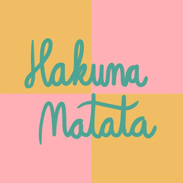 Kissen Hakuna Matata Muster