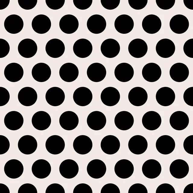 Bettwäsche Polkadots | schwarz-offwhite