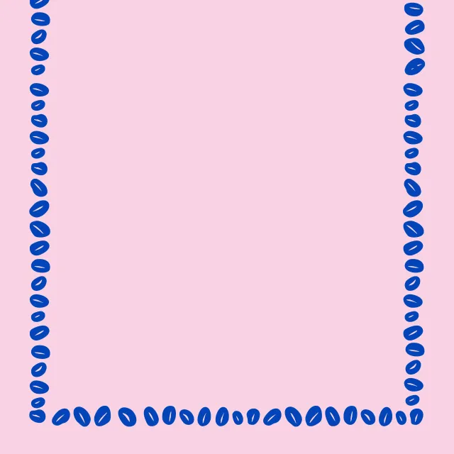 Tischdecke Coffee Beans Rahmen