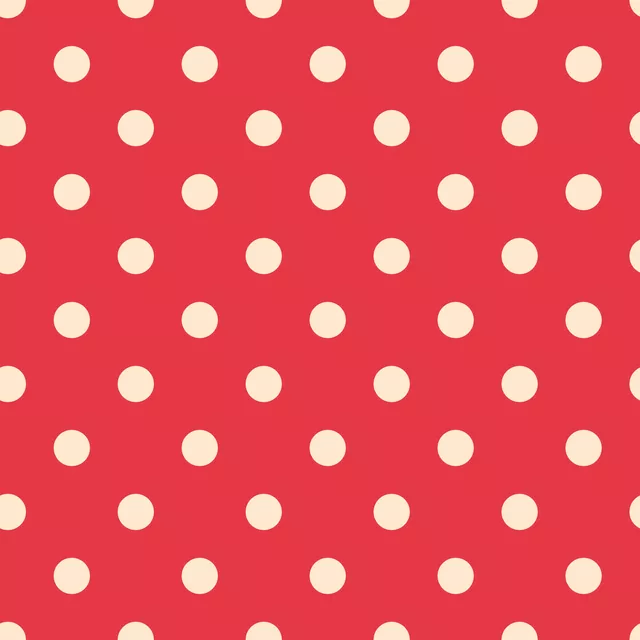 Kissen Polka Dots rot