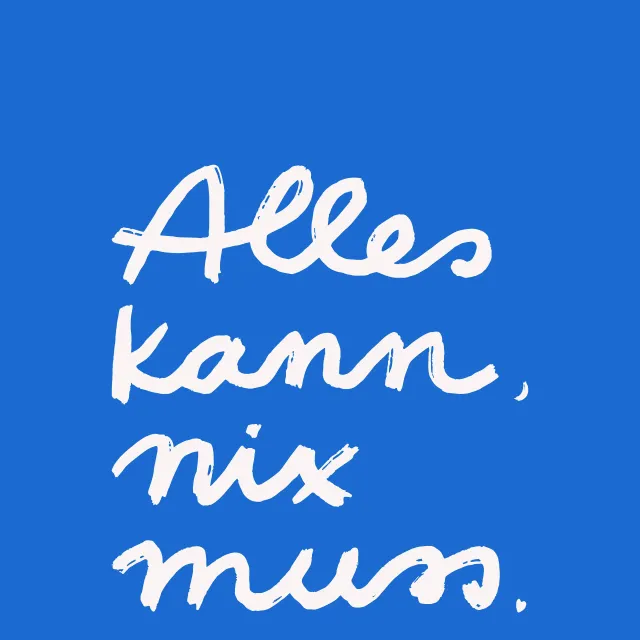 Kissen Alles Kann Wendekissen Blau