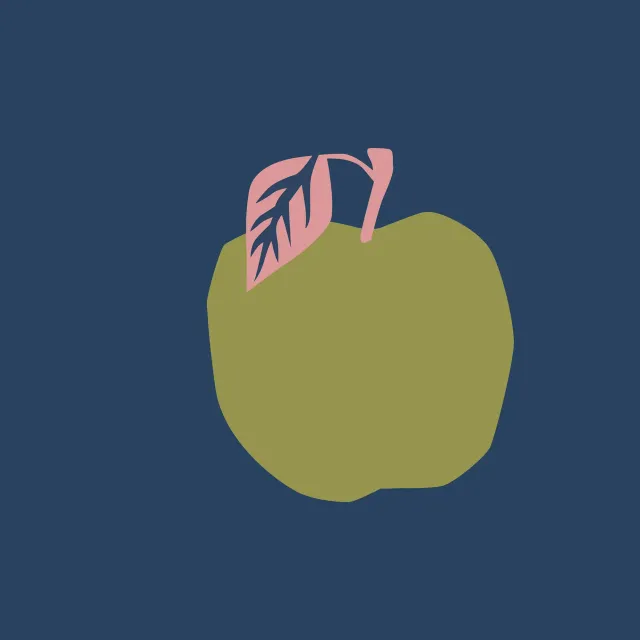 Kissen Grüner Apfel