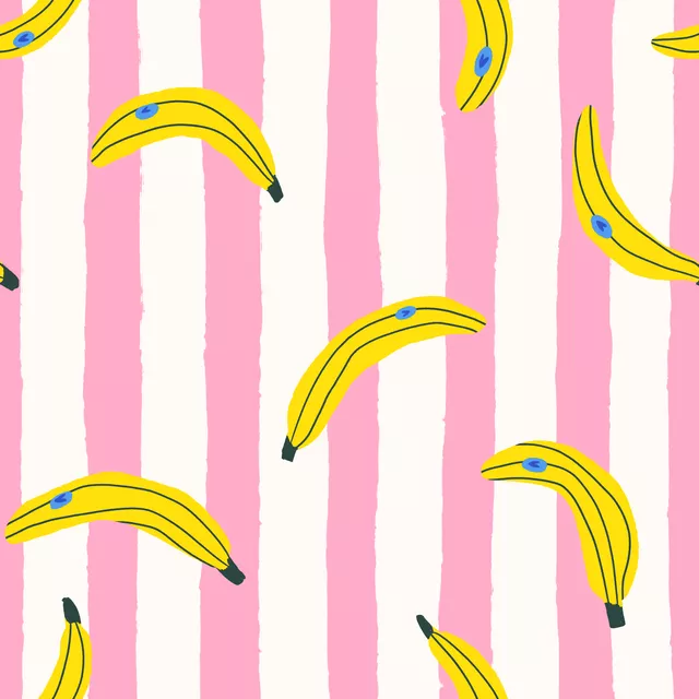 Bettwäsche Banana Stripes Pink