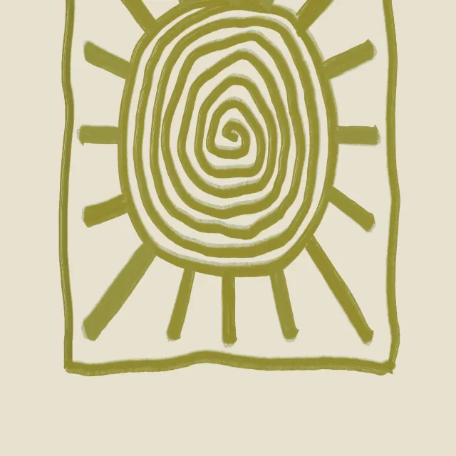 Geschirrtücher Abstract Swirl Sun