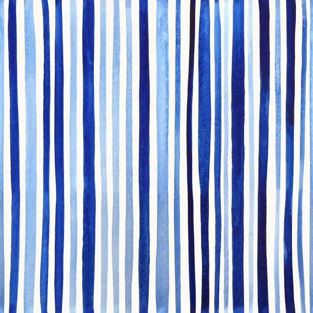 Kissen Aquarell Streifen blau