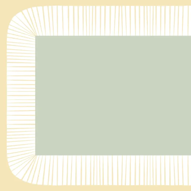 Tischset Bogenrahmen Gelb Mint