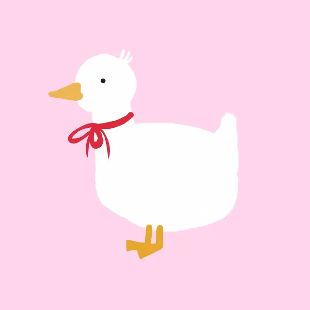 Tischläufer Ente Ducky Pink