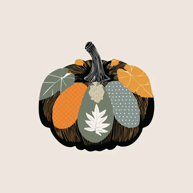 Servietten Kürbiskissen