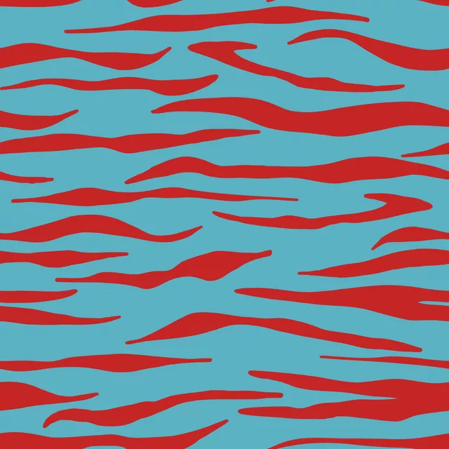 Servietten Zebra rot türkis