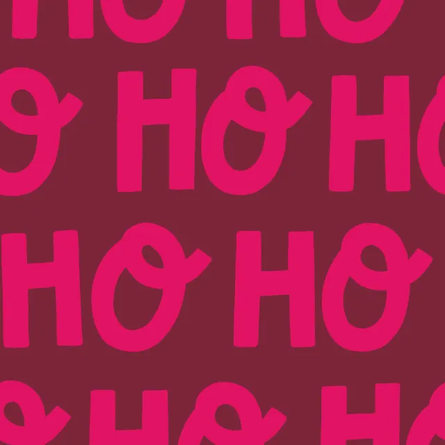 Raffrollo Ho Ho Ho rot pink