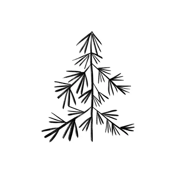 Kissen Tannenbaum Zweige