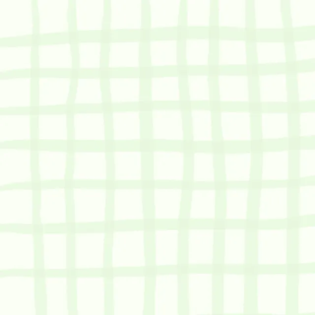 Servietten Lucky Me - Karo Gemalt Grün