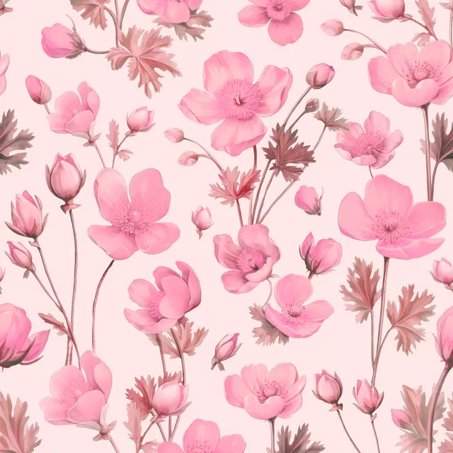 Bettwäsche Streublümchen Muster Pink