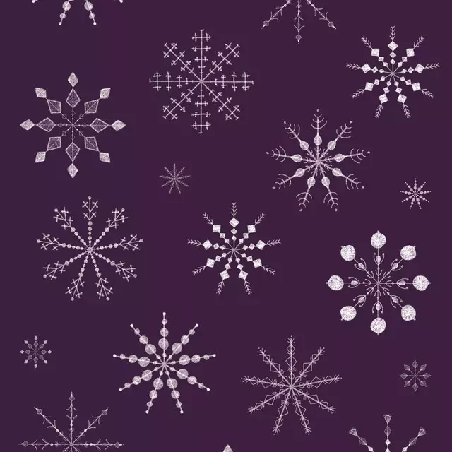 Tischset Schneeflocken Beere