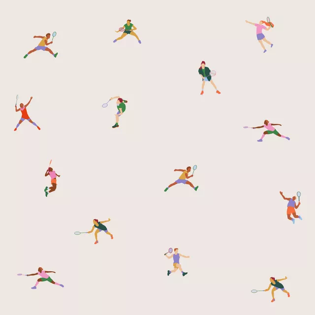 Sitzkissen Badminton Muster 2