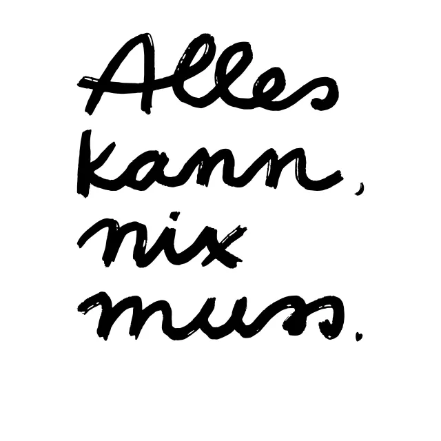 Kissen Alles Kann Wendekissen Schwarz