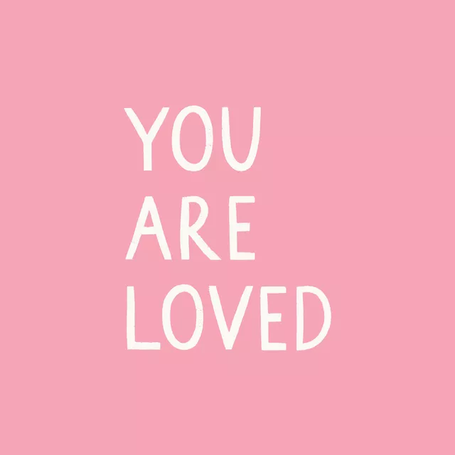 Kissen You Are Loved rosa