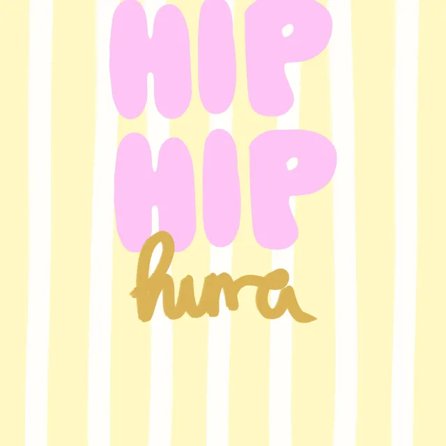 Tischdecke Hip Hip Hurra