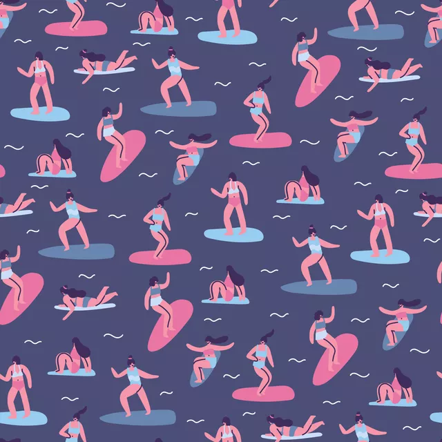 Raffrollo Girl-Surfers