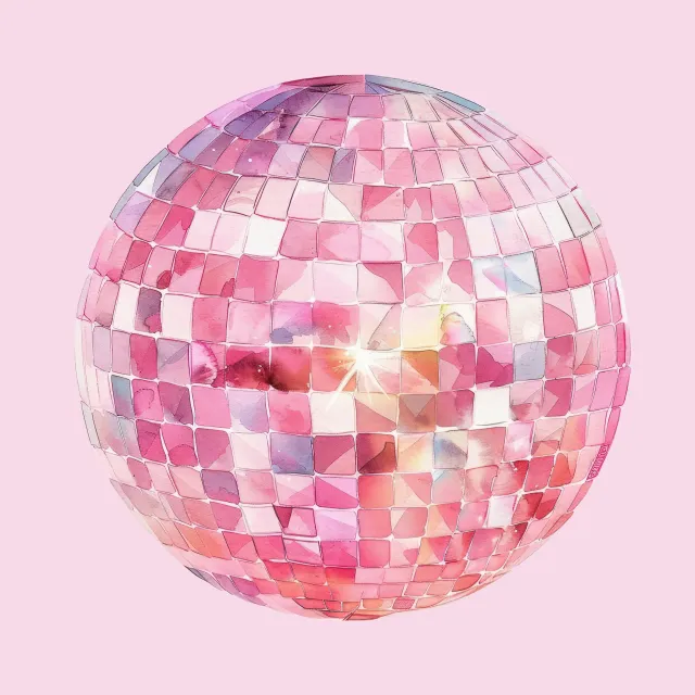 Kissen Pink Rosa Disco
