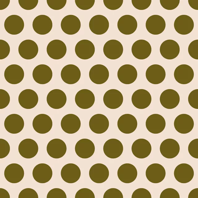 Kissen Polkadots | grün-beige