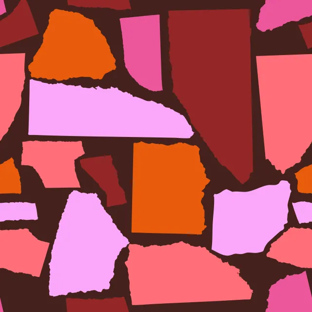 Sitzkissen Paper Pieces Pattern 4