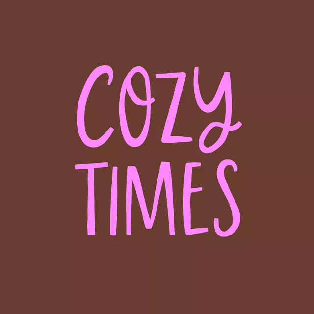Kissen Cozy Times braun pink