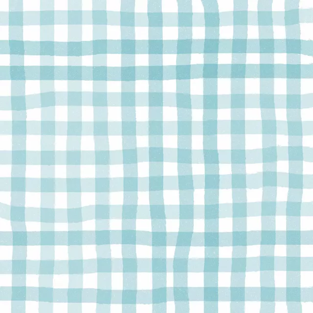 Servietten Cottage Summer Karo Blau