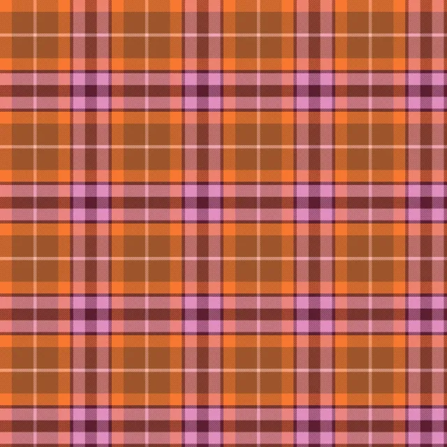 Kissen Glencheck Orange