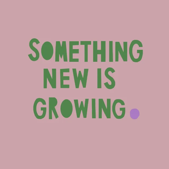 Kissen Something new grün rosa