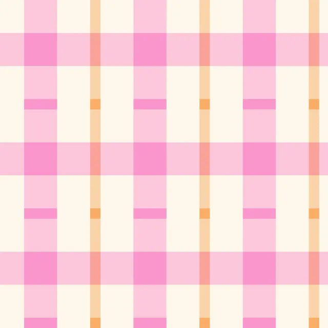 Bankauflage Pink Orange Tartan