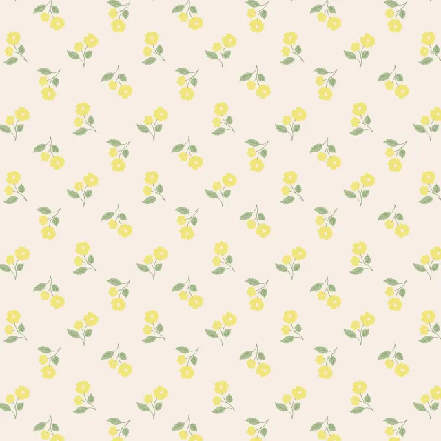 Bankauflage Midsommar Blümchen Gelb